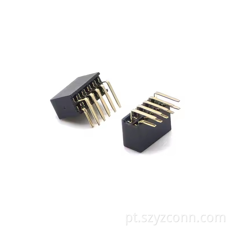 1.27mm Pitch Female Header Connector Dual Row Right Angle H3.44.3mm 25P U Type (2)